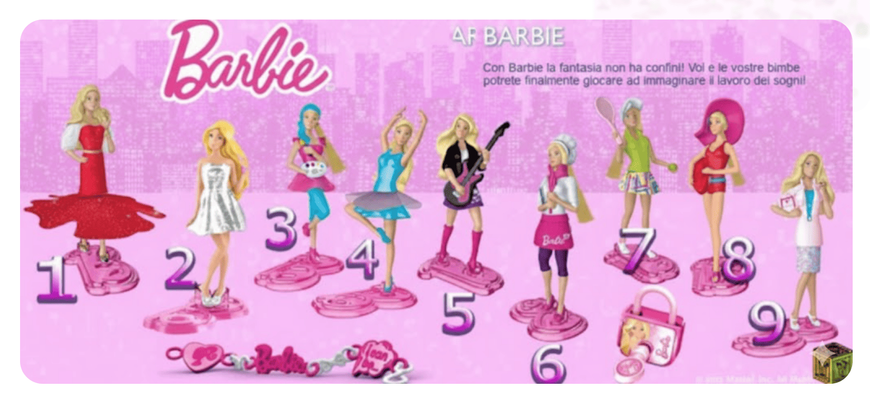 Шоколадное яйцо Kinder Maxi Surprise Barbie 150г 10378 фото