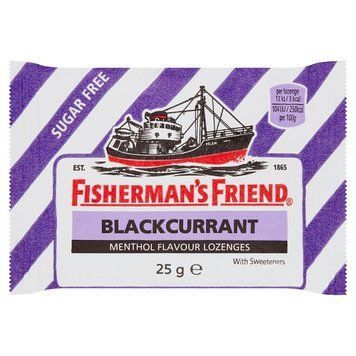 Леденцы&nbsp;Fisherman's Friend Blackcurrant Sugar Free 25g 2398 фото