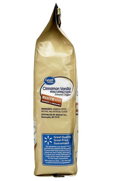 Молотый кофе Great Value Cinnamon Vanilla Ground Coffee 340г 11496 фото