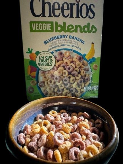 Сухой завтрак Cheerios Veggie Blends Family Size со вкусом черники и банана 510г 7070 фото