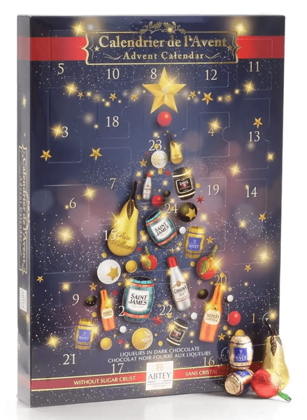 Адвент Календар Abtey Chocolatier Magic of Christmas Advent Calendar Різдвяний темний шоколад із лікером 270 г. 7709 фото