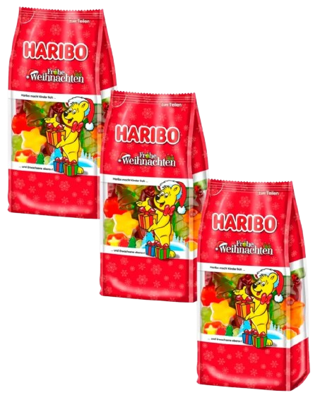 Желейные конфеты Haribo Frohe Weihnachten Merry Christmas 250г 7559 фото