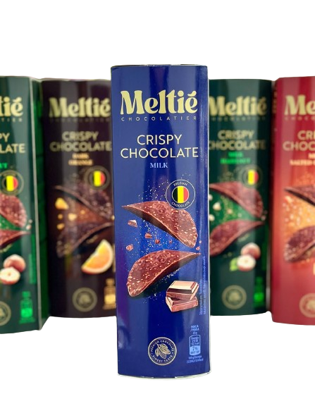 Шоколадные чипсы Meltie Crispy Chocolate Milk 125г 8377 фото