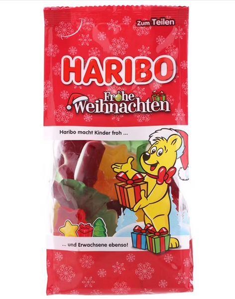 Желейные конфеты Haribo Frohe Weihnachten Merry Christmas 250г 7559 фото