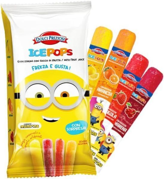 Фруктовый лёд Dolci Preziosi Ice Pops Minions 400мл 6732 фото