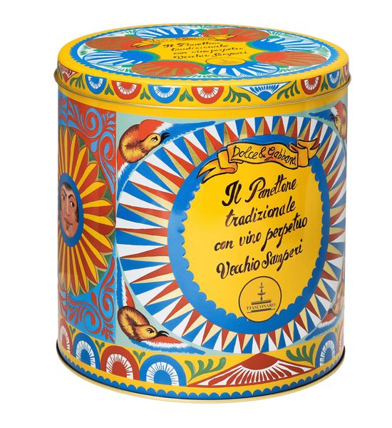 Панеттоне Fiasconaro Dolce & Gabbana Panettone with Vecchio Samperi Wine 1000г 7906 фото