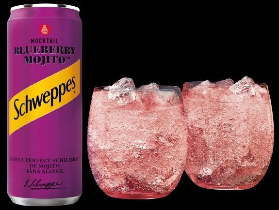 Безалкогольный напиток Schweppes Mocktail Blueberry Mojito, 330мл 6582 фото
