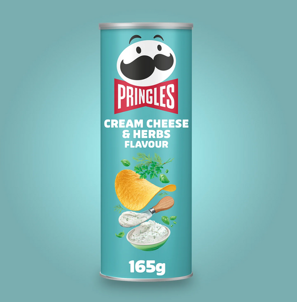 Чіпси Pringles Cream Cheese Herbs 165г 8136 фото