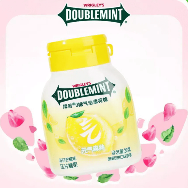 Драже Wrigley's Doublemint Soda Lemon Flavor 20г 11075 фото