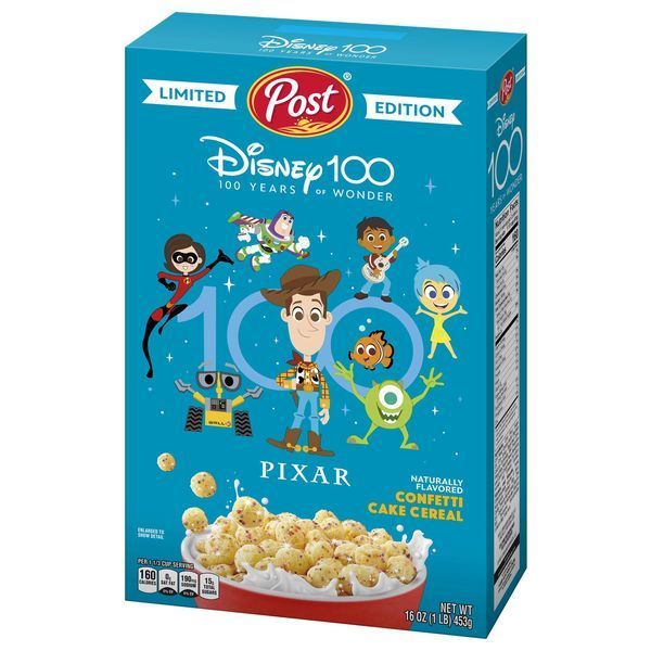 Сухой завтрак Disney100 Confetti Cake Breakfast Cereal with Confetti Sprinkles 453g 4819 фото