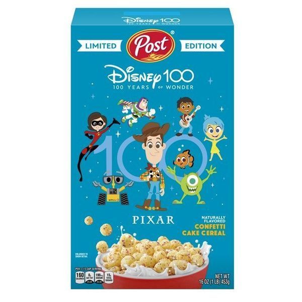 Сухой завтрак Disney100 Confetti Cake Breakfast Cereal with Confetti Sprinkles 453g 4819 фото