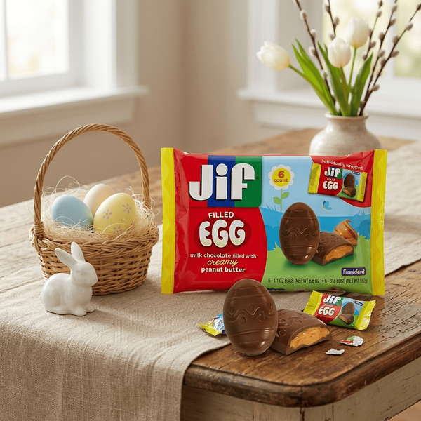 Шоколадні яйця Frankford Jif Peanut Butter Filled Easter Egg Candy 187г 10876 фото