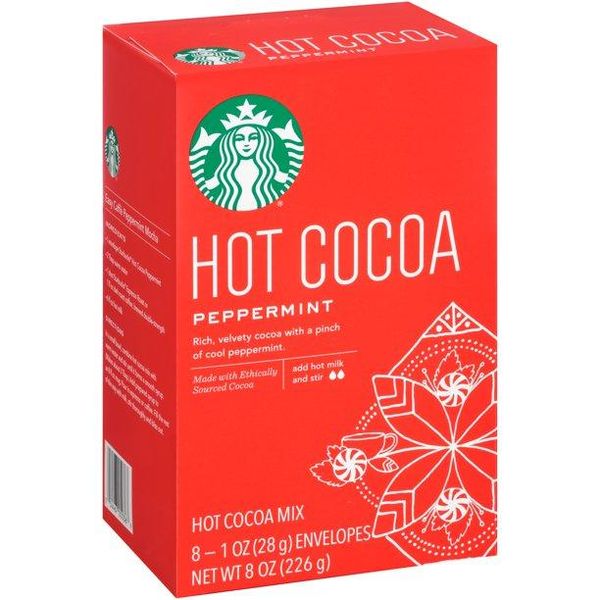 Какао Starbucks Peppermint Hot Cocoa Mix 226g 2280 фото