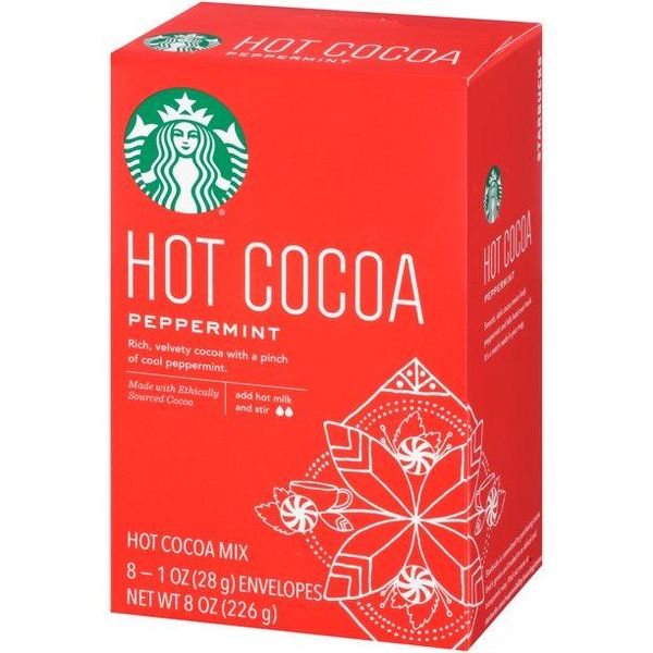 Какао Starbucks Peppermint Hot Cocoa Mix 226g 2280 фото