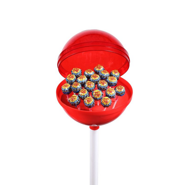 Набір льодяників Chupa Chups Super Chups зі смаком полуниці 20шт 60см 7759 фото