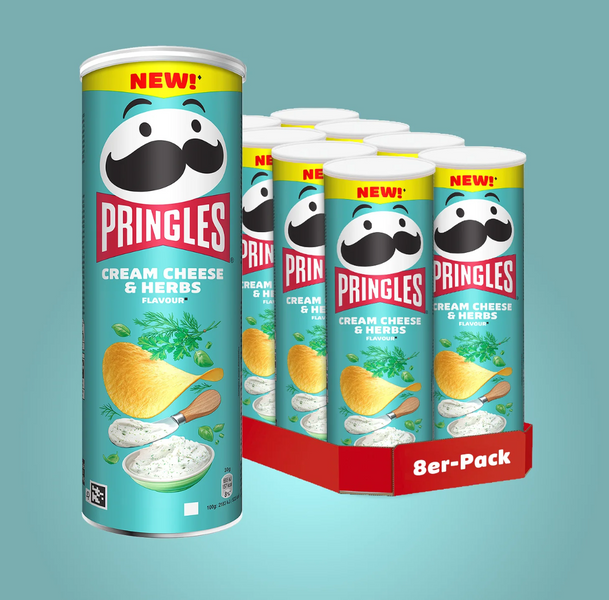 Чіпси Pringles Cream Cheese Herbs 165г 8136 фото