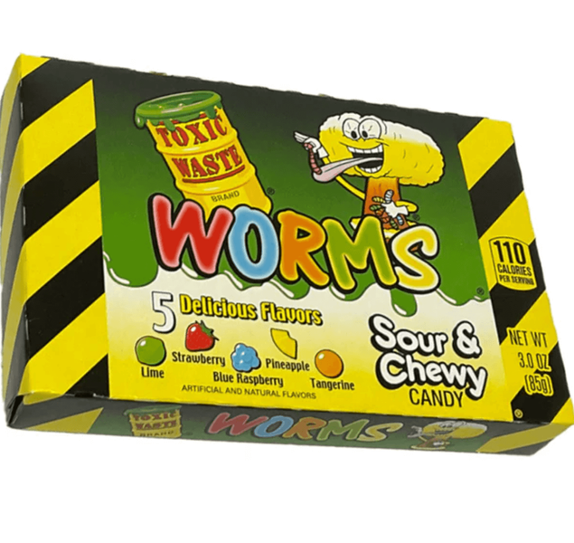 Подарунковий набір цукерок Toxic Waste TV Night Gift Box 212 г 7658 фото