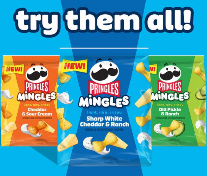 Снеки Pringles Mingles Sharp White Cheddar and Ranch 56г 8331 фото