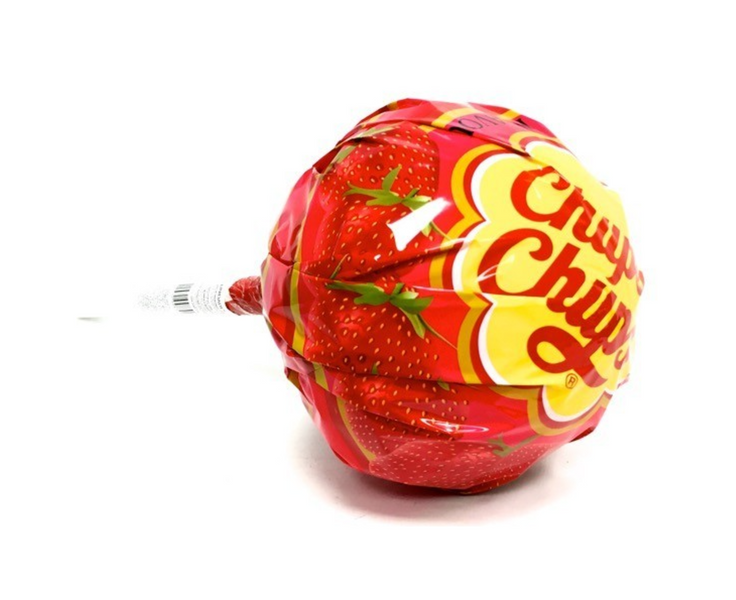 Набір льодяників Chupa Chups Super Chups зі смаком полуниці 20шт 60см 7759 фото