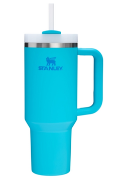 Термокружка Stanley Quencher H2.0 FlowState з ручкою та трубочкою Лазурна 1180мл 8640 фото