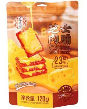М&rsquo;ясні снеки джерки Hongxiangji Cheese Meat Jerky 120г 11239 фото