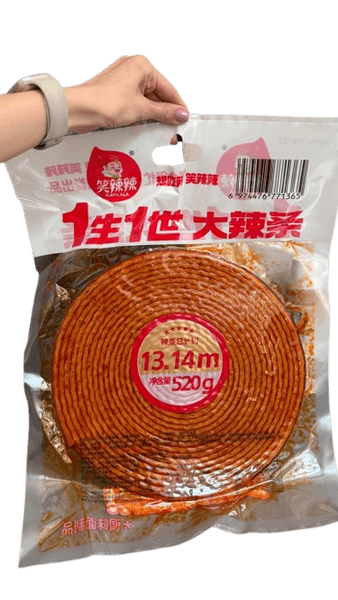 Китайський гострий снек латяо Latiao Spicy Strip 13.14м, 520г 8858 фото