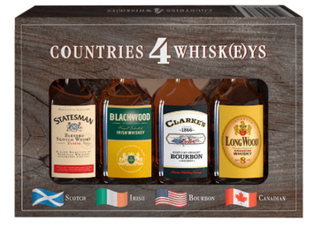 Подарунковий набір віскі 4 Countries Whiskeys 4x40 мл 7623 фото