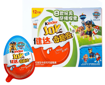 Шоколадні яйця Kinder Joy Paw Patrol 12шт х 20г 11654 фото