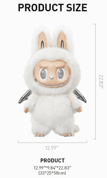 Большая игрушка Лабубу Pop Mart The Monsters Labubu Zimomo Angel in Clouds Figure 58 см 9409 фото
