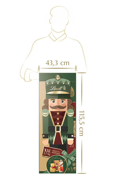 Адвент-календар Lindt Nuss Selection XXL Advent Calendar 2722г 9747 фото