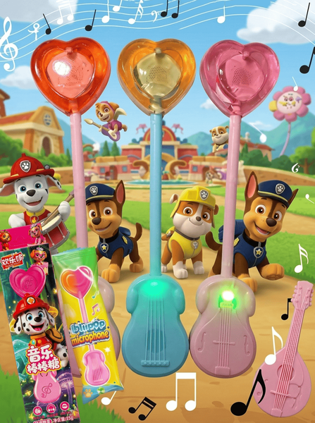 Леденец Huanledubou Audio Lollipop Paw Patrol Маршал 15г 10940 фото