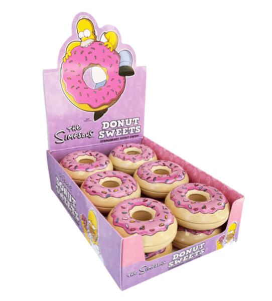 Цукерки The Simpsons Donut Sweets Strawberry Candy 42г 11560 фото