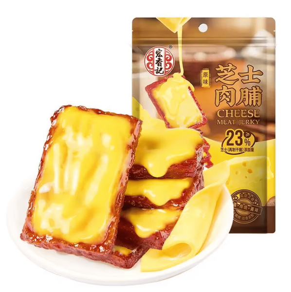 М&rsquo;ясні снеки джерки Hongxiangji Cheese Meat Jerky 120г 11239 фото