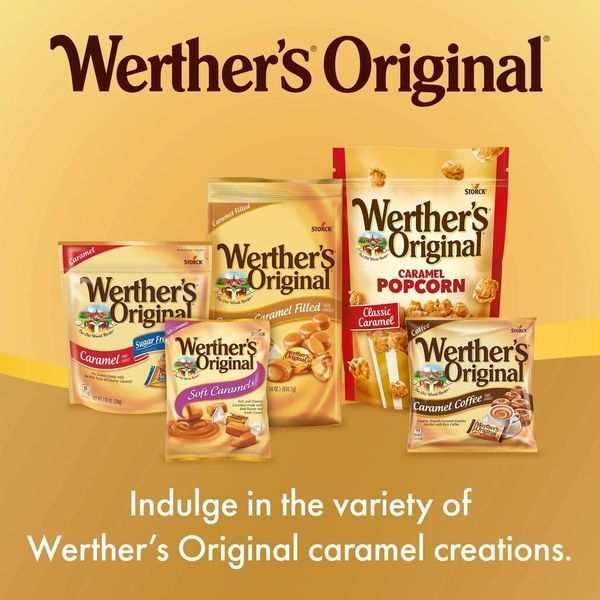 Цукерки Werther's Original з карамеллю та ванільним кремом 128 г 7341 фото