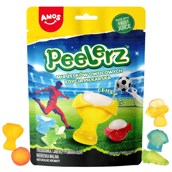 Жевательные конфеты Amos Peelerz Peelable Gummies FIFA Limited Edition 85г 11140 фото