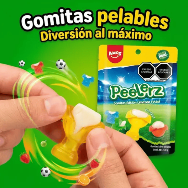 Жевательные конфеты Amos Peelerz Peelable Gummies FIFA Limited Edition 85г 11140 фото