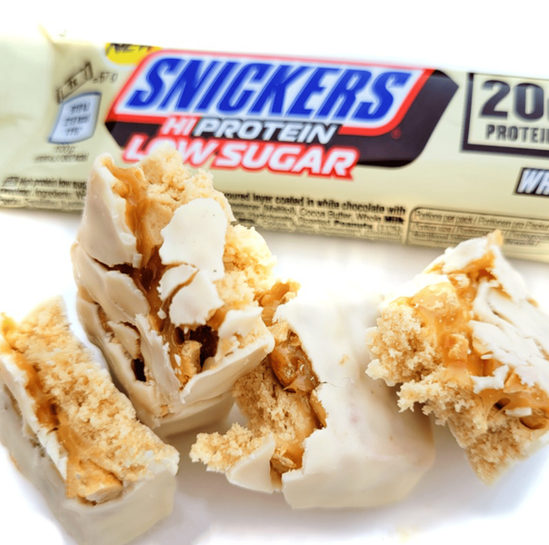Шоколадний батончик Snickers Hi Protein Low Sugar White Chocolate Bar 57г 10344 фото