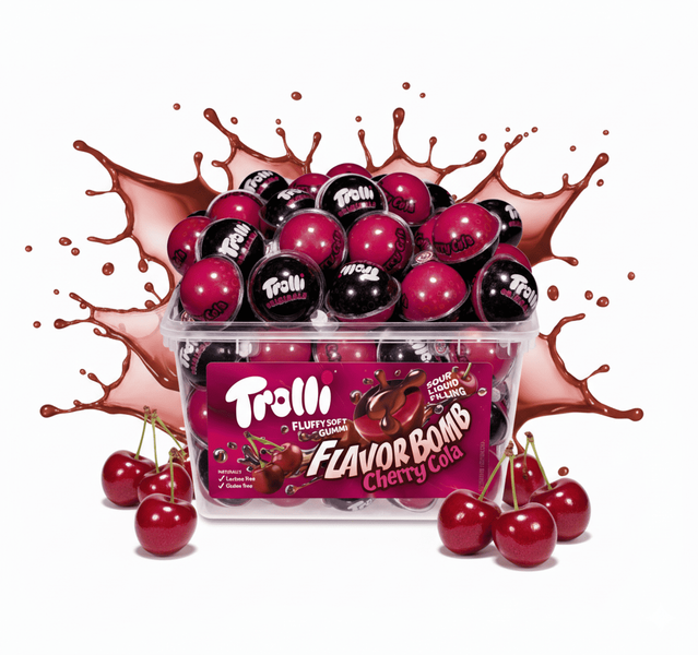 Жевательные конфеты Trolli Flavor Bomb Cherry Cola 60шт, 1128г 10538 фото