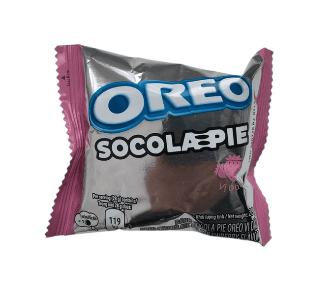 Шоколадные пирожные Oreo Socola Pie BabyMonster Chocolate Strawberry Cream 168г  10294 фото