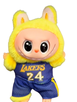 М'яка іграшка Labubu LAND The Monsters Labubu Basketball NBA Lakers 24, 1шт 8844 фото