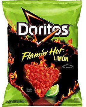 Чіпси Doritos Flamin Hot зі смаком лимона 77г 6919 фото