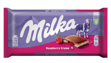 Шоколад Milka Raspberry Creme Milk Chocolate 100г 0149 фото