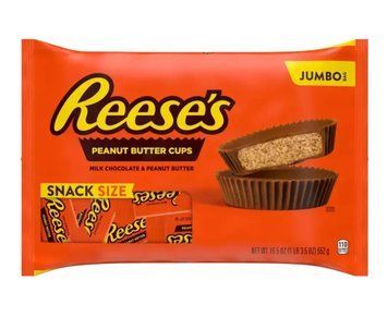 Конфеты Reese's Milk Chocolate Peanut Butter Cups Snack Size 552г 11273 фото