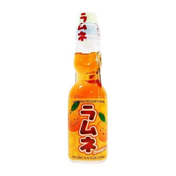 Японська газована вода з кулькою Ramune Orange 200ml 1360 фото