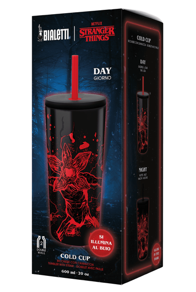 Термокружка с труточкой Bialetti Stranger Things светится в темноте 600мл 10130 фото