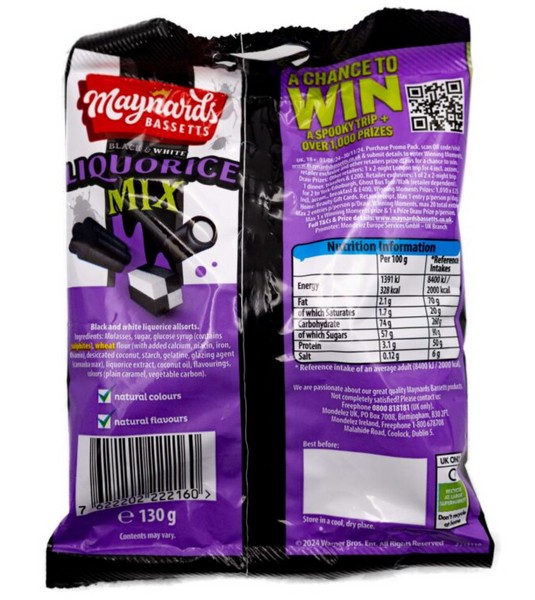 Лакричні цукерки Maynards Bassetts Limited Edition Liquorice Mix Beetlejuice 130г 8137 фото