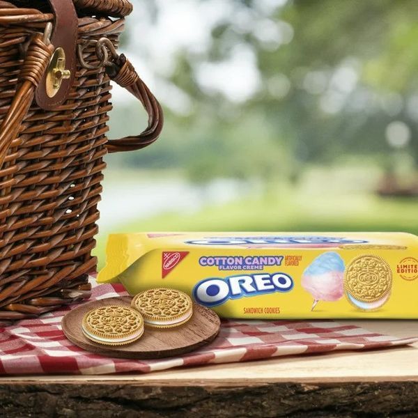 Печенье Oreo сotton Candy со вкусом сладкой ваты 345 g 5226 фото