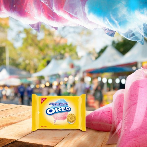 Печенье Oreo сotton Candy со вкусом сладкой ваты 345 g 5226 фото