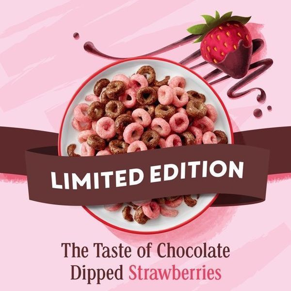 Сухой завтрак Chocolate Strawberry Cheerios Valentine&rsquo;s Day Breakfast Cereal Family Size 525g 4923 фото