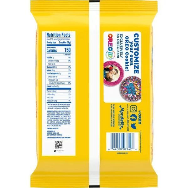 Печенье Oreo сotton Candy со вкусом сладкой ваты 345 g 5226 фото